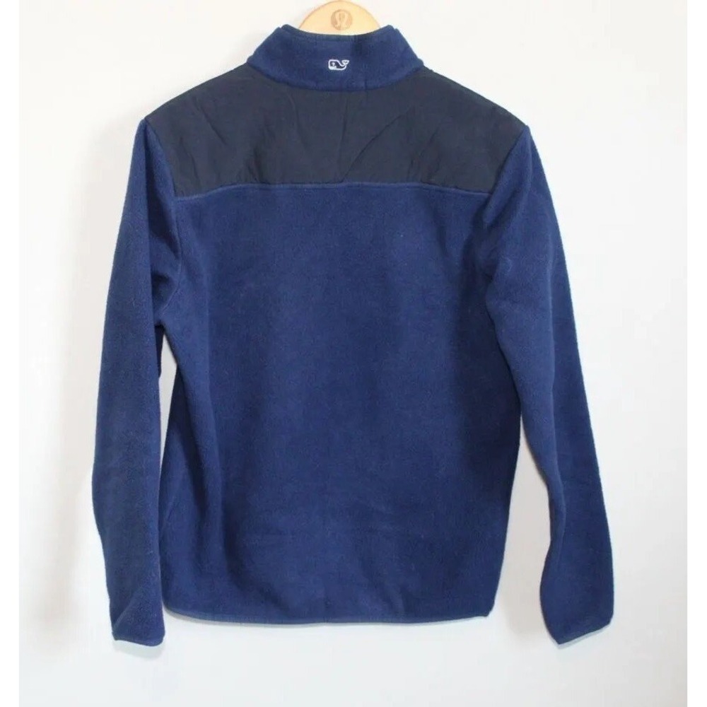 Vineyard Vines Snap Placket Fleece Shep Shirt Pullover Blue Men's Small Sweater - Picture 7 of 13